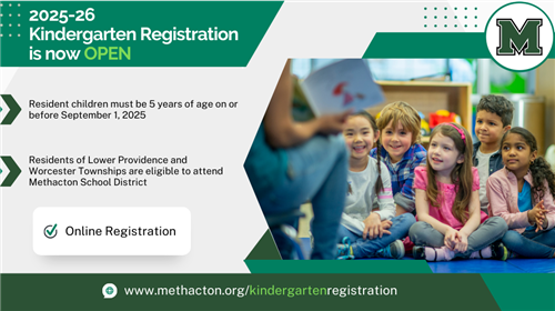 Kindergarten registration banner